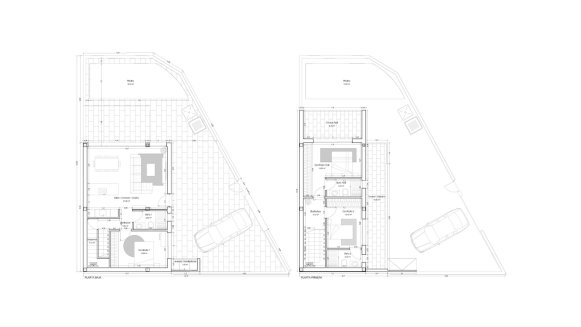 Villa floor plan, 3 bedrooms in Altos de San Pedro II No. 3 (2D)